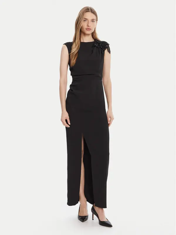 RINASCIMENTO Rinascimento Večernja haljina CFC0020094002 Crna Slim Fit