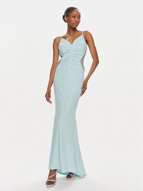 Rinascimento Rinascimento Večernja haljina CFC0117706003 Zelena Slim Fit