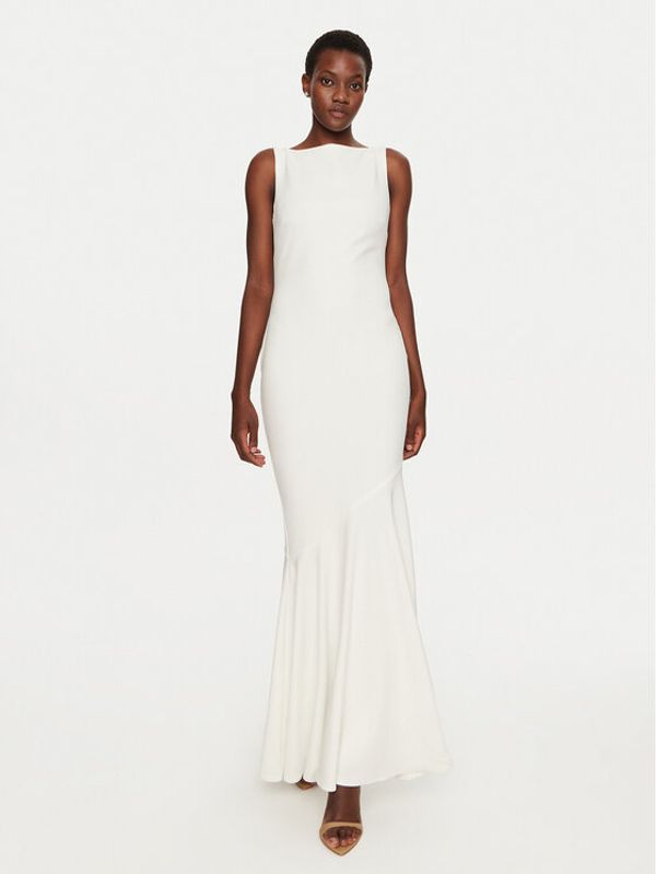 Rinascimento Rinascimento Večernja haljina CFC0119999003 Bijela Slim Fit