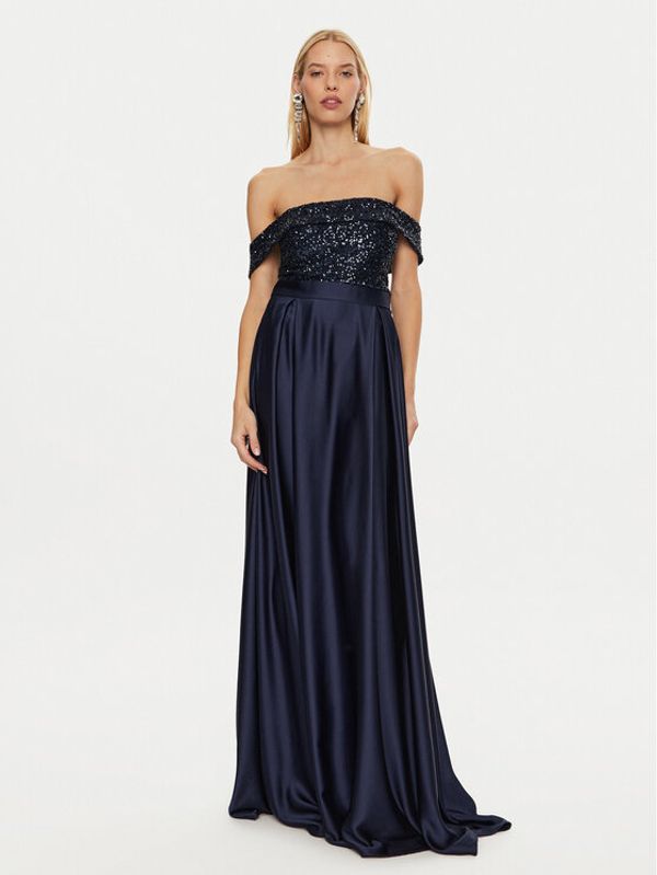 Rinascimento Rinascimento Večernja haljina CFC0120520003 Tamnoplava Regular Fit