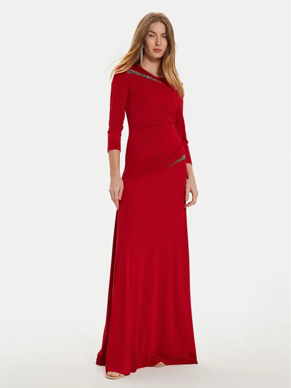 RINASCIMENTO Rinascimento Večernja haljina CFC0121168003 Crvena Slim Fit