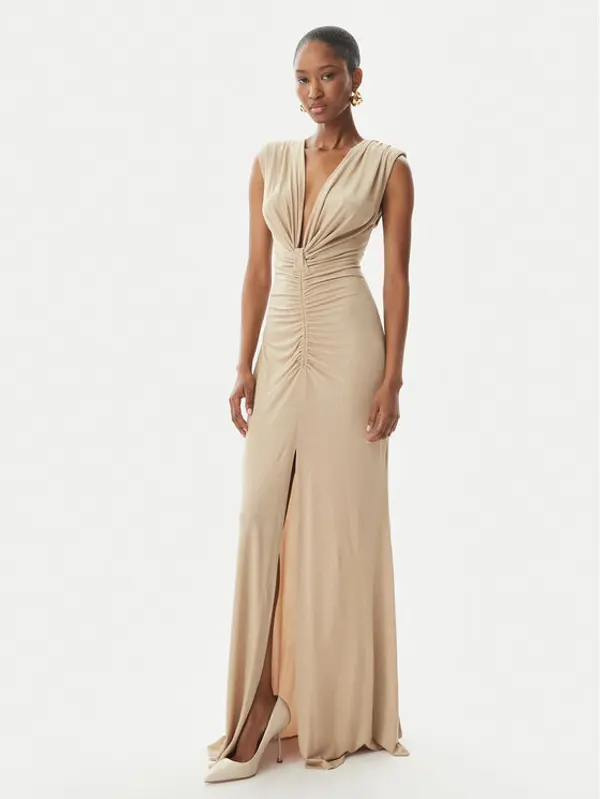 RINASCIMENTO Rinascimento Večernja haljina CFC0122483003 Zlatna Regular Fit