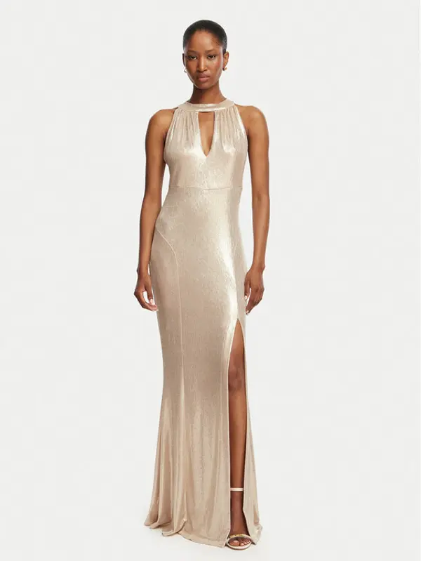 RINASCIMENTO Rinascimento Večernja haljina CFC0128916003 Zlatna Regular Fit