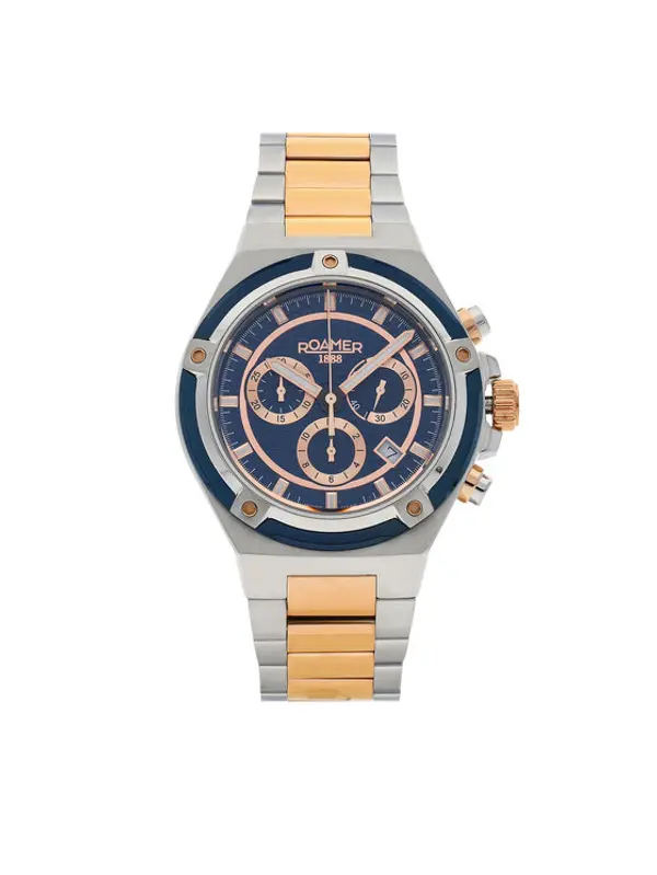 Roamer Roamer Sat Tempomaster Chrono 221837 49 45 20 Srebrna