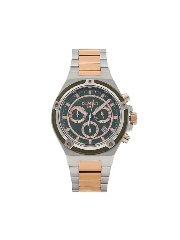 Roamer Roamer Sat Tempomaster Chrono 221837 49 75 20 Srebrna