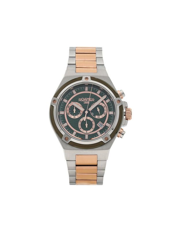 Roamer Roamer Sat Tempomaster Chrono 221837 49 75 20 Srebrna