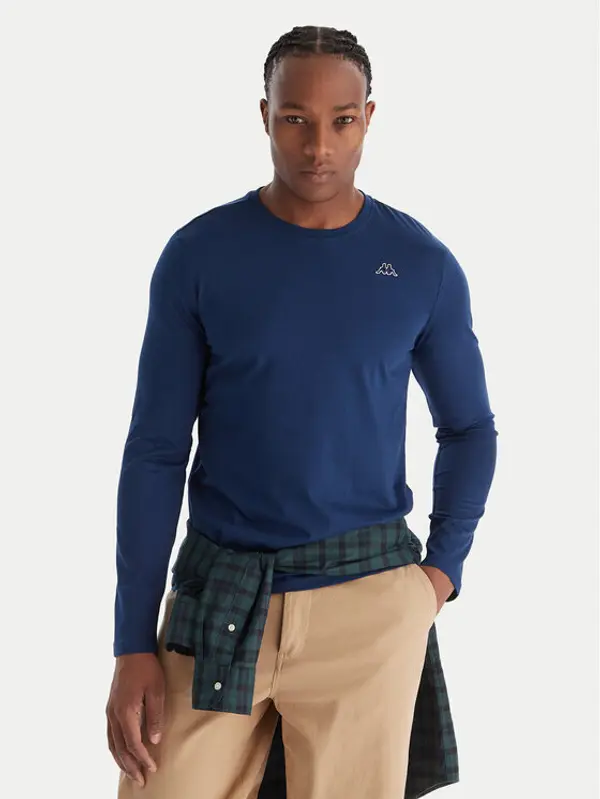 Robe di Kappa Robe di Kappa Majica dugih rukava 631189W Plava Slim Fit