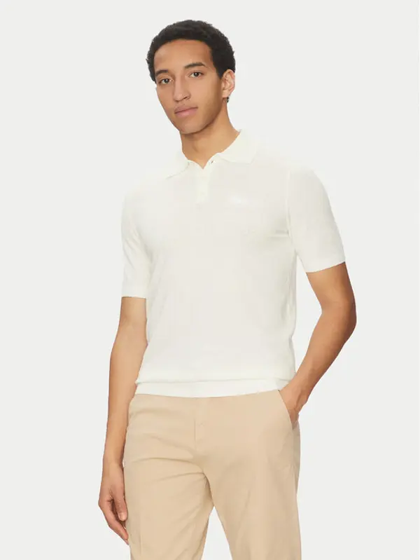 Robe di Kappa Robe di Kappa Polo Robe Giovani 65121IW Écru Regular Fit