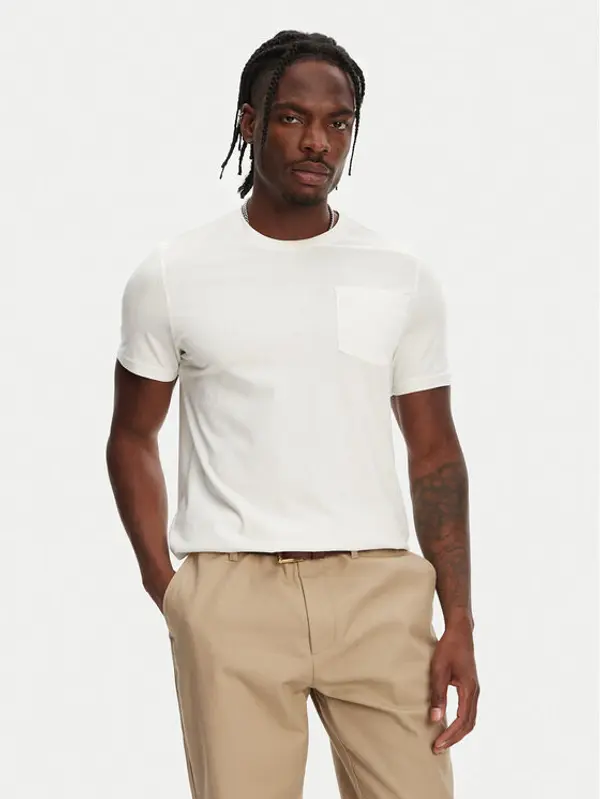 Robe di Kappa Robe di Kappa T-shirt Dorel 64131EW Écru Regular Fit