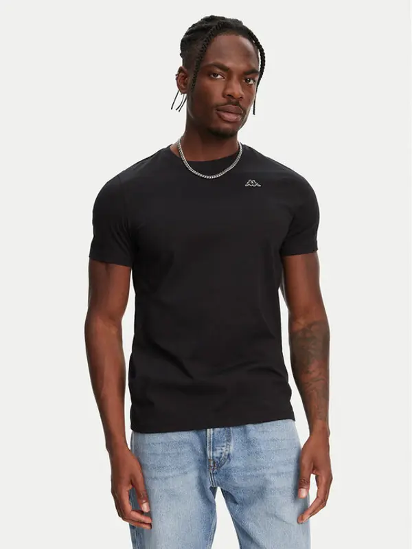 Robe di Kappa Robe di Kappa T-shirt Luc 611187W Crna Regular Fit