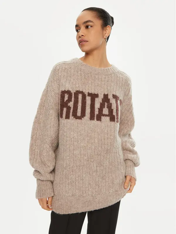 ROTATE ROTATE Džemper 114443 Smeđa Regular Fit