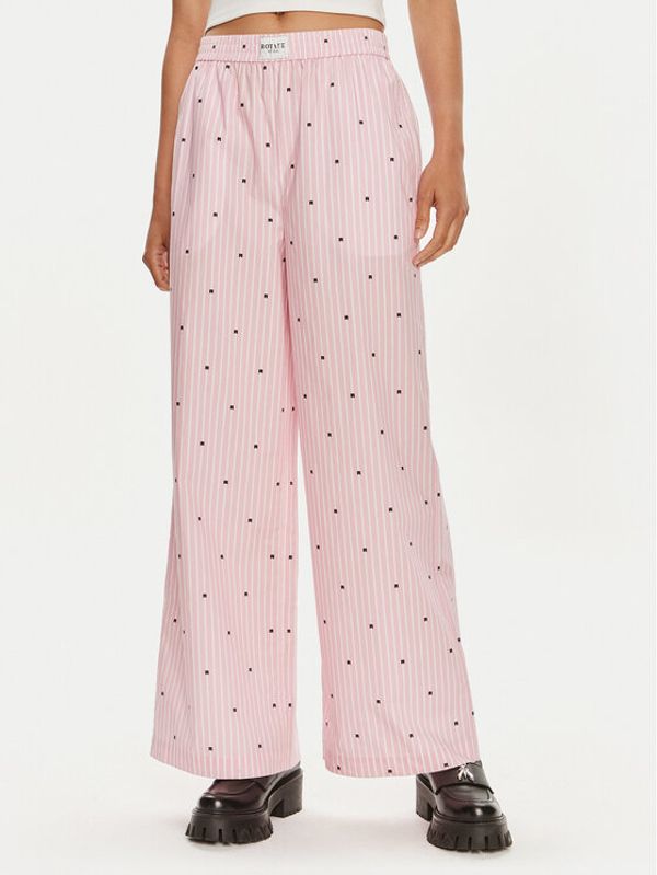 ROTATE ROTATE Hlače 1125002976 Ružičasta Straight Fit