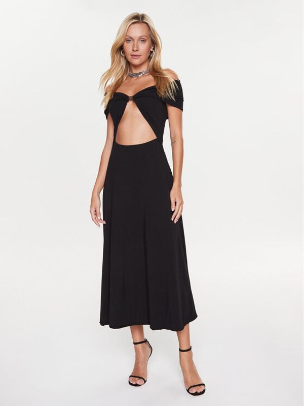 ROTATE ROTATE Koktel haljina 100005100 Crna Slim Fit