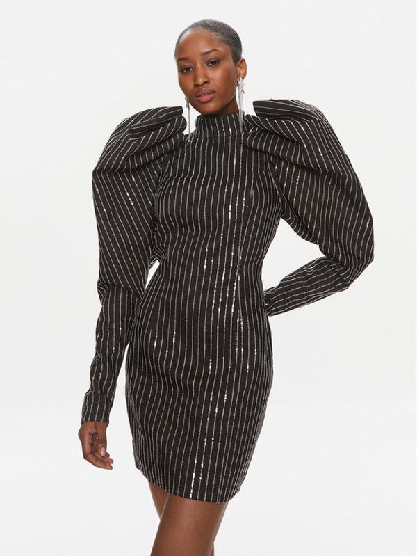 ROTATE ROTATE Koktel haljina 112027100 Crna Slim Fit