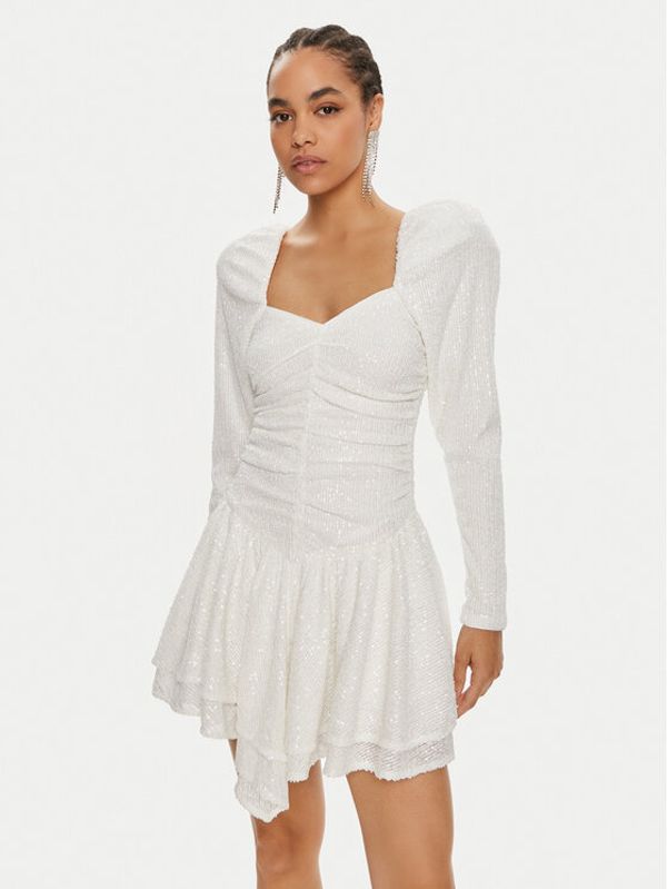 ROTATE ROTATE Koktel haljina 112162857 Écru Regular Fit