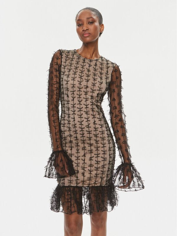 ROTATE ROTATE Koktel haljina 112216100 Crna Slim Fit