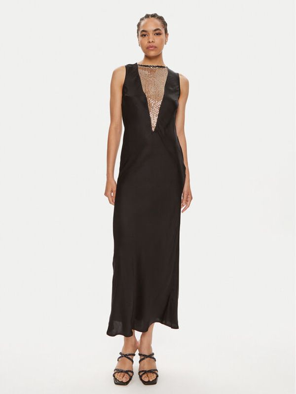 ROTATE ROTATE Koktel haljina Arianna 112540100 Crna Slim Fit