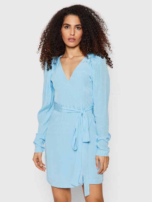 ROTATE ROTATE Koktel haljina Bridget RT403 Svijetloplava Regular Fit