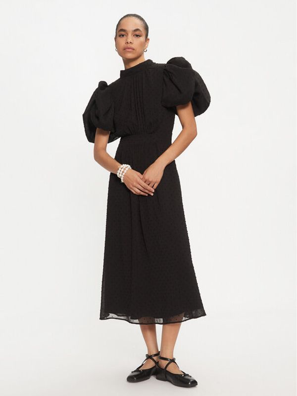 ROTATE ROTATE Koktel haljina Dawnana 113105100 Crna Regular Fit