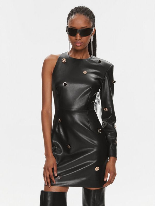 ROTATE ROTATE Koktel haljina Embellished 111533 Crna Slim Fit