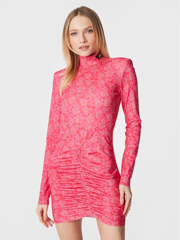 ROTATE ROTATE Koktel haljina Mikiii RT2149 Ružičasta Slim Fit