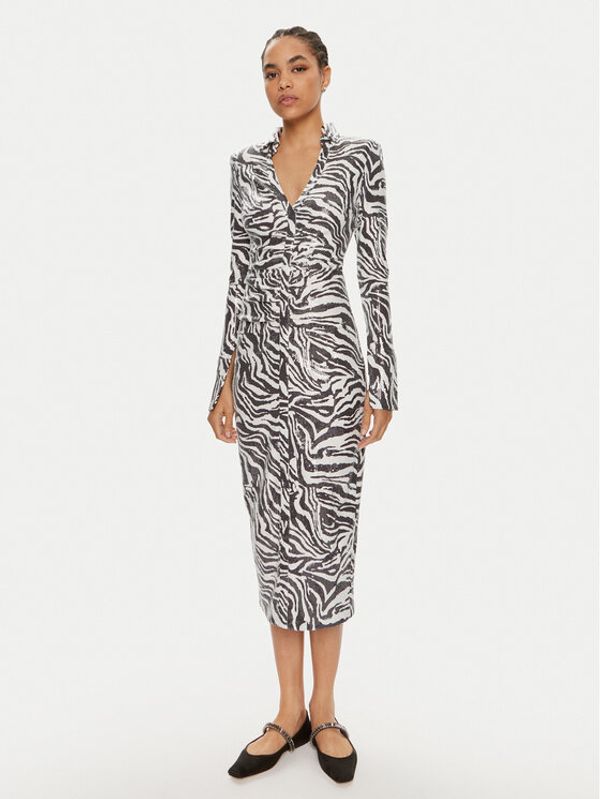 ROTATE ROTATE Koktel haljina Simone 1125782959 Crna Slim Fit