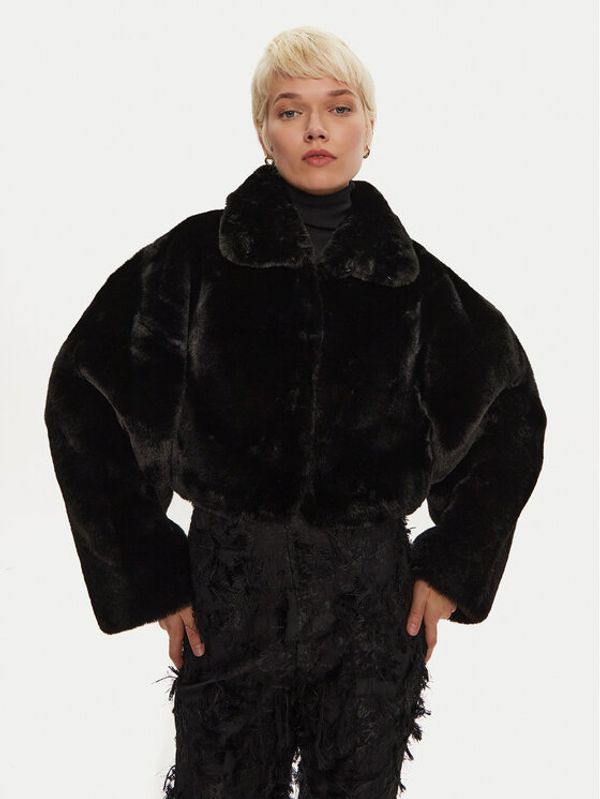 ROTATE ROTATE Krzno Rasia 113110100 Crna Regular Fit