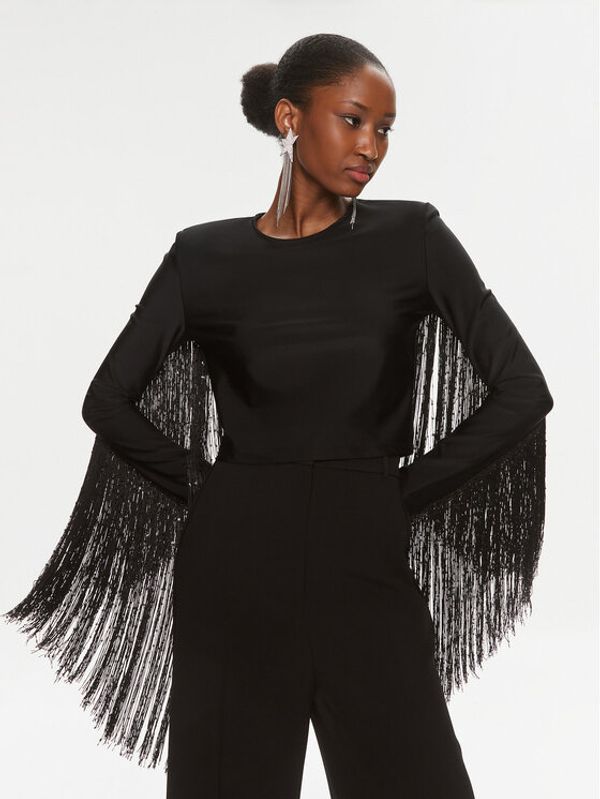 ROTATE ROTATE Majica 112042100 Crna Slim Fit