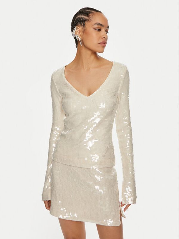 ROTATE ROTATE Majica Georgia 112912857 Écru Regular Fit