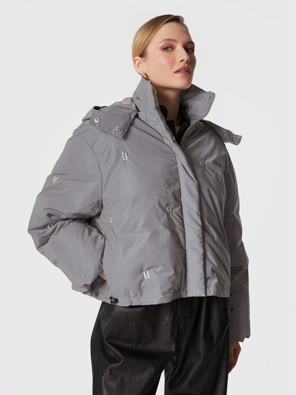 ROTATE ROTATE Pernata jakna Padded Quilt RT2096 Siva Regular Fit