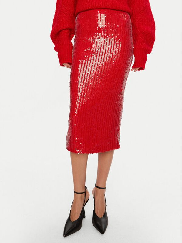 ROTATE ROTATE Suknja olovka Tasha 1131483017 Crvena Slim Fit