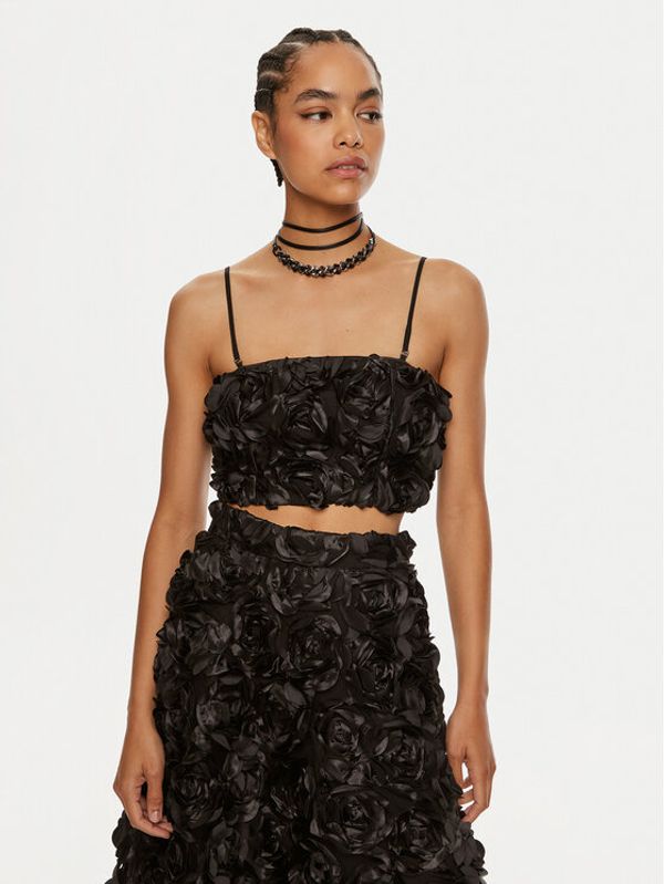 ROTATE ROTATE Top Emili 112949100 Crna Slim Fit