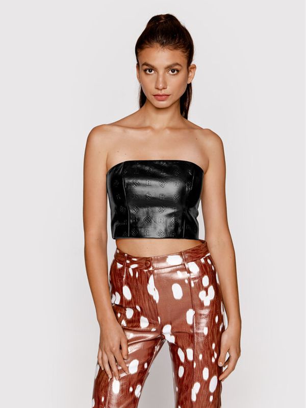 ROTATE ROTATE Top Emili RT1526 Crna Slim Fit