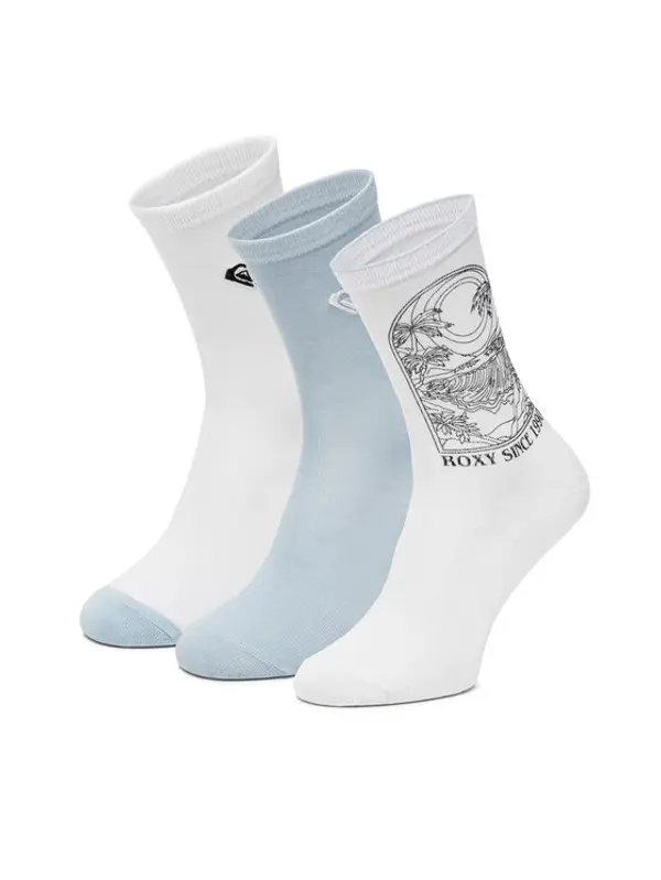 Roxy Roxy Duge čarape AS_ROXY_05W_SS25 (3-PACK) Bijela
