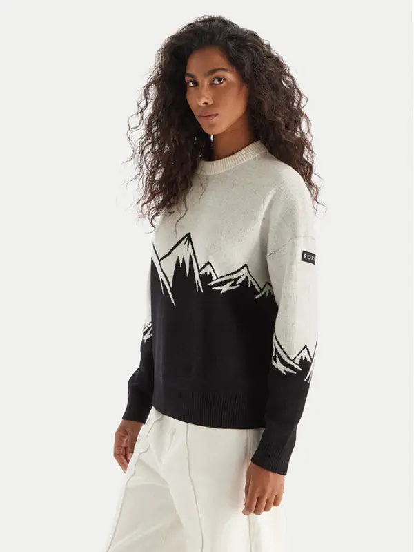 Roxy Roxy Džemper Cozy Sound ERJSW03657 Crna Regular Fit