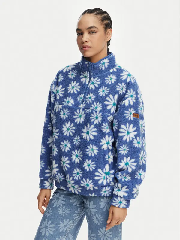 Roxy Roxy Flis Jive Talking Bonded ERJPF03208 Plava Oversize