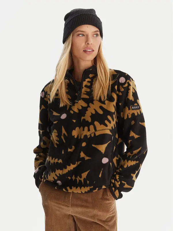 Roxy Roxy Flis Moonrising ERJFT04972 Crna Regular Fit