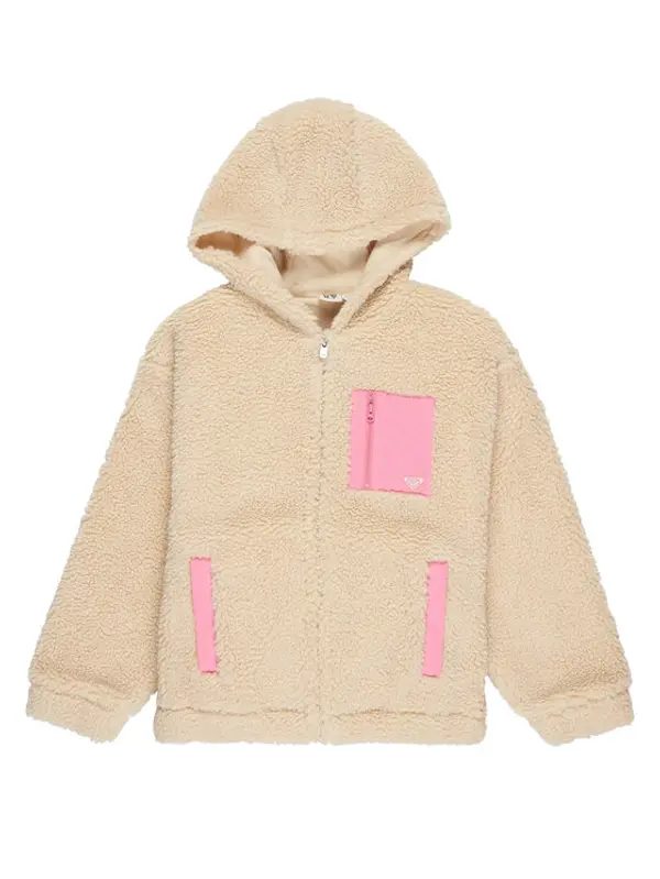 Roxy Roxy Flis Perfect Cloud ERGJK03138 Bež Relaxed Fit