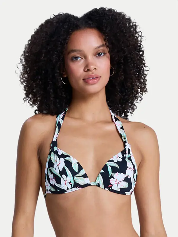 Roxy Roxy Gornji dio kupaćeg kostima Printed Essentials ERJX305701 Crna