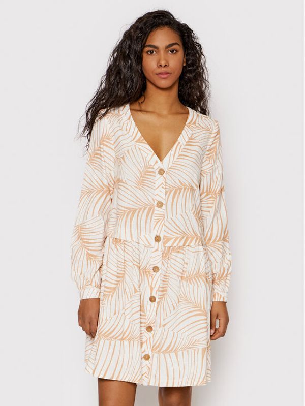 Roxy Roxy Haljina košulja Wishing Girl ERJWD03628 Bijela Regular Fit