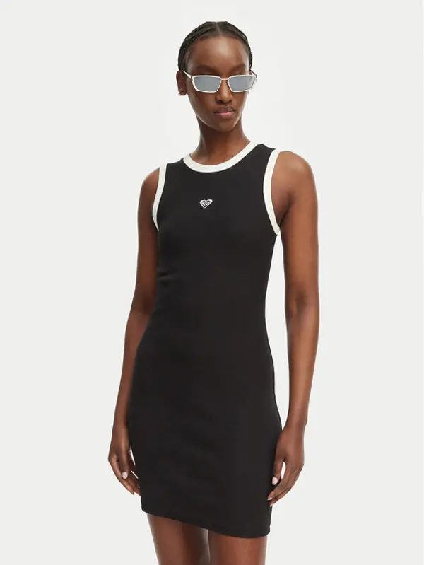 Roxy Roxy Haljina za svaki dan Iconic Days ERJKD03547 Crna Slim Fit
