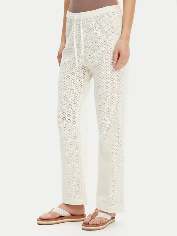 Roxy Roxy Hlače ERJX603437 Écru Regular Fit