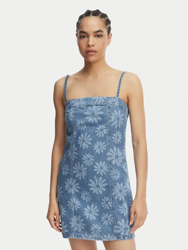 Roxy Roxy Jeans haljina Dreamy Daze ERJDD03011 Plava Regular Fit