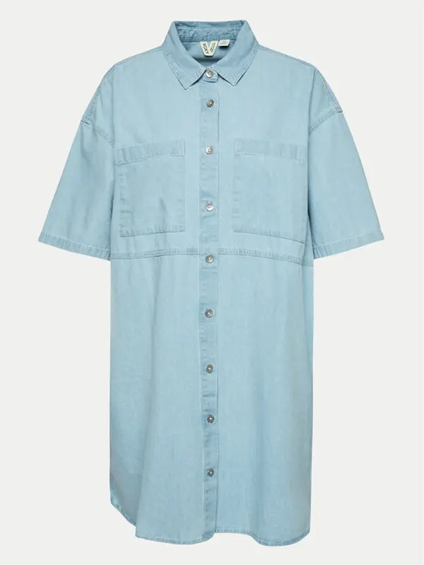 Roxy Roxy Jeans haljina Pacific Night ERJDD03005 Plava Relaxed Fit