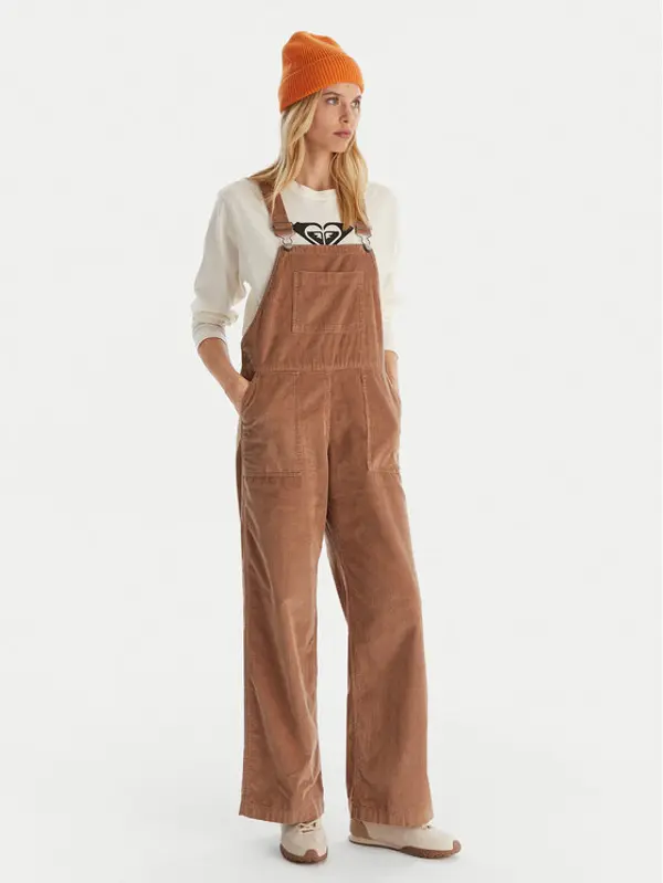 Roxy Roxy Jeans kombinezon Trailblazer Overall ERJWO03022 Smeđa Regular Fit