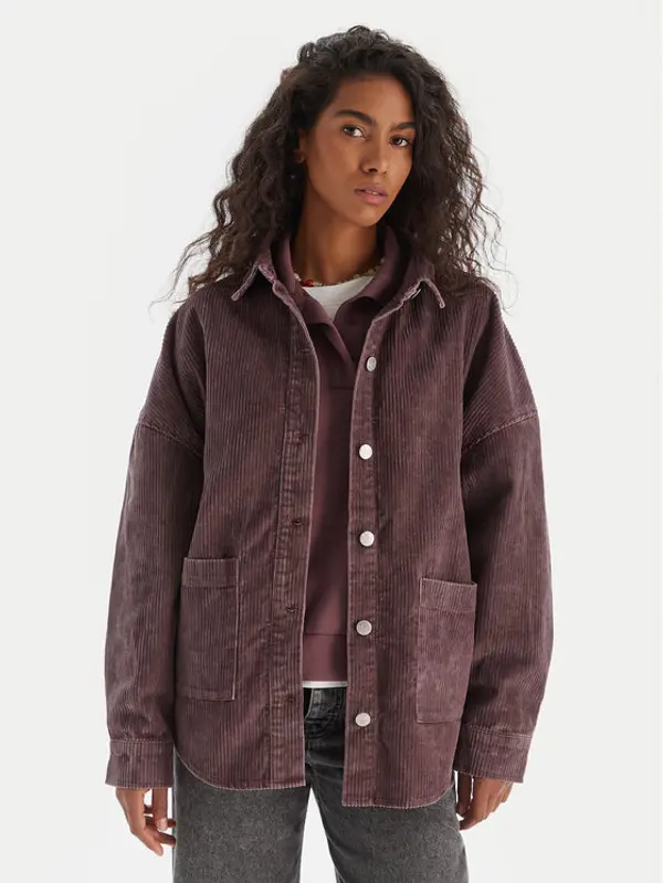 Roxy Roxy Košulja Kick Back Washed Cord ERJWT03697 Ljubičasta Regular Fit