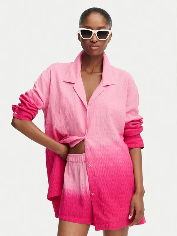 Roxy Roxy Košulja Ocean Gradient ERJX603490 Tamno roza Oversize