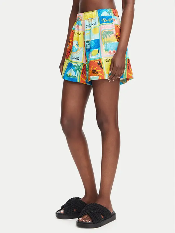 Roxy Roxy Kratke hlače Atlas Sunburn ERJNS03584 Šarena Regular Fit
