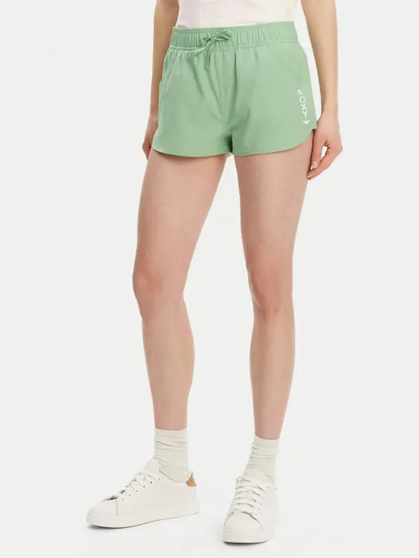 Roxy Roxy Kratke hlače ERJBS03298 Zelena Regular Fit