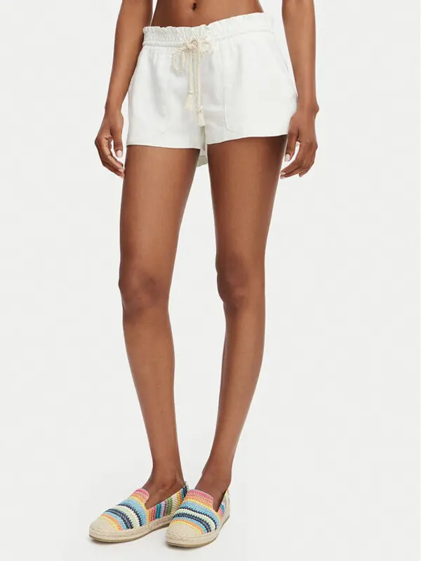 Roxy Roxy Kratke hlače Oceanside ARJNS03007 Bijela Regular Fit
